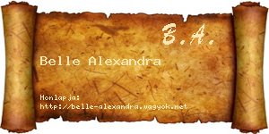 Belle Alexandra névjegykártya